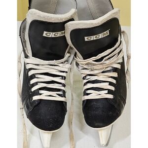 CCM Champion 90 Ice Hockey Skates Black White SL-1000 Blades Mens Size 9‎